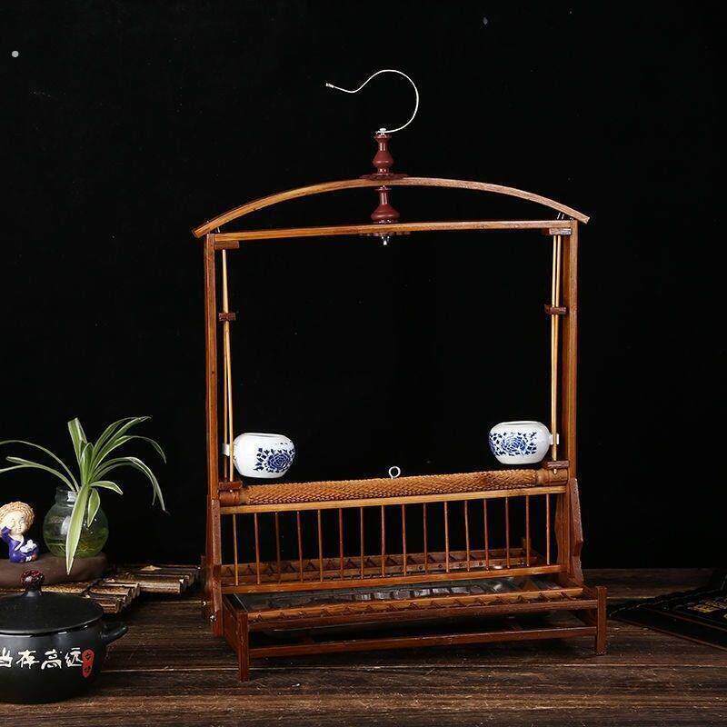 纯手工紫竹子站架鹦鹉站架伯劳八哥画眉玄凤绣眼颠颏站架站杠