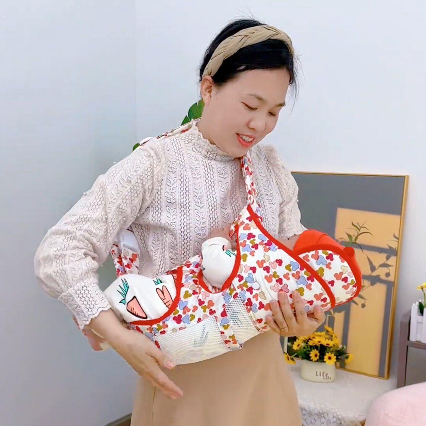 背带婴儿小月龄宝宝前后两用简易透气横抱式解放双手抱娃神器背袋
