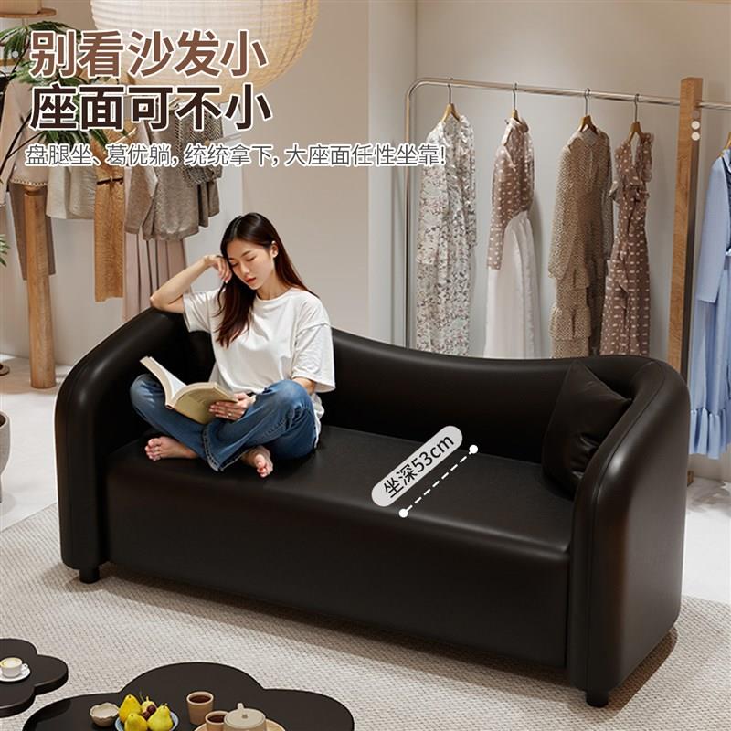 沙发小户型客厅沙发服装店民宿酒店接待双三人位茶楼卡座直排沙发