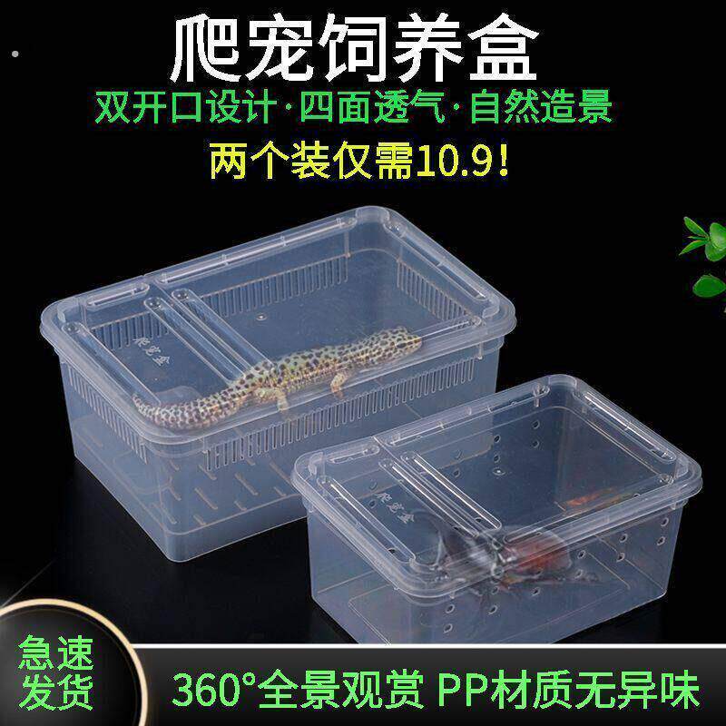 爬宠饲养盒蜘蛛角蛙蜗牛仓鼠守宫爬宠箱乌龟寄居蟹饲养缸人渣盒