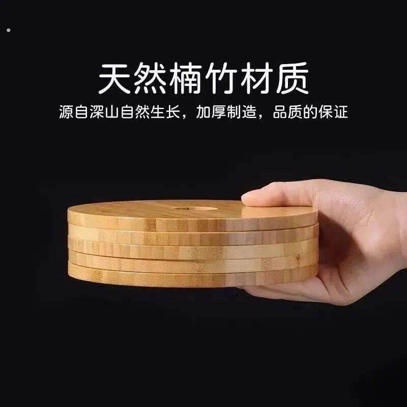 天然楠竹隔热垫餐厅菜盘子垫大号砂锅垫厨房防烫隔热垫子碗垫杯垫