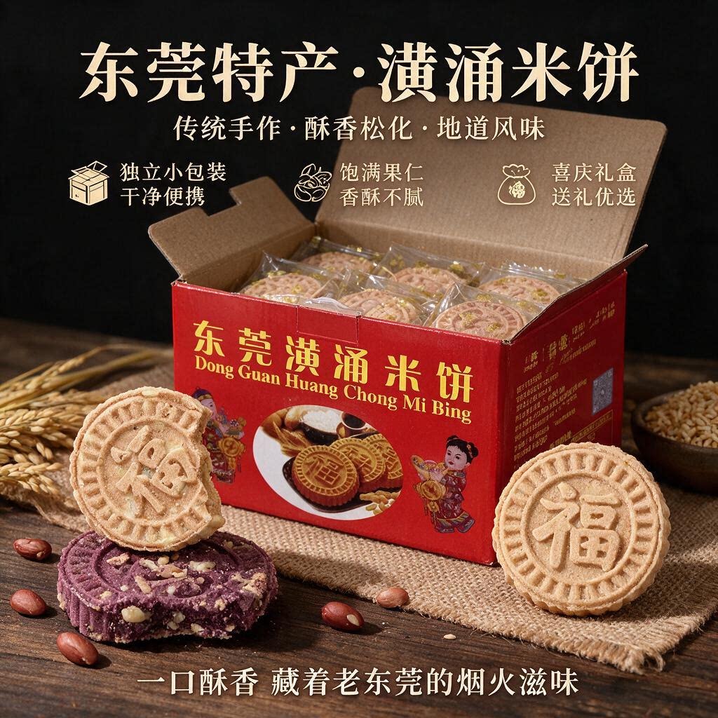 东莞特产炒米饼花生南乳礼盒
