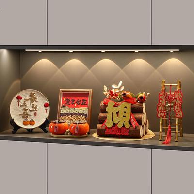 乔迁之喜入宅礼物全套搬家仪式用品五谷丰登入户玄关客厅柴火摆件