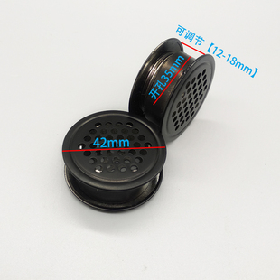 35mm黑色双面不锈钢透气孔衣柜出气孔塞橱柜散热通风孔透气网鞋柜