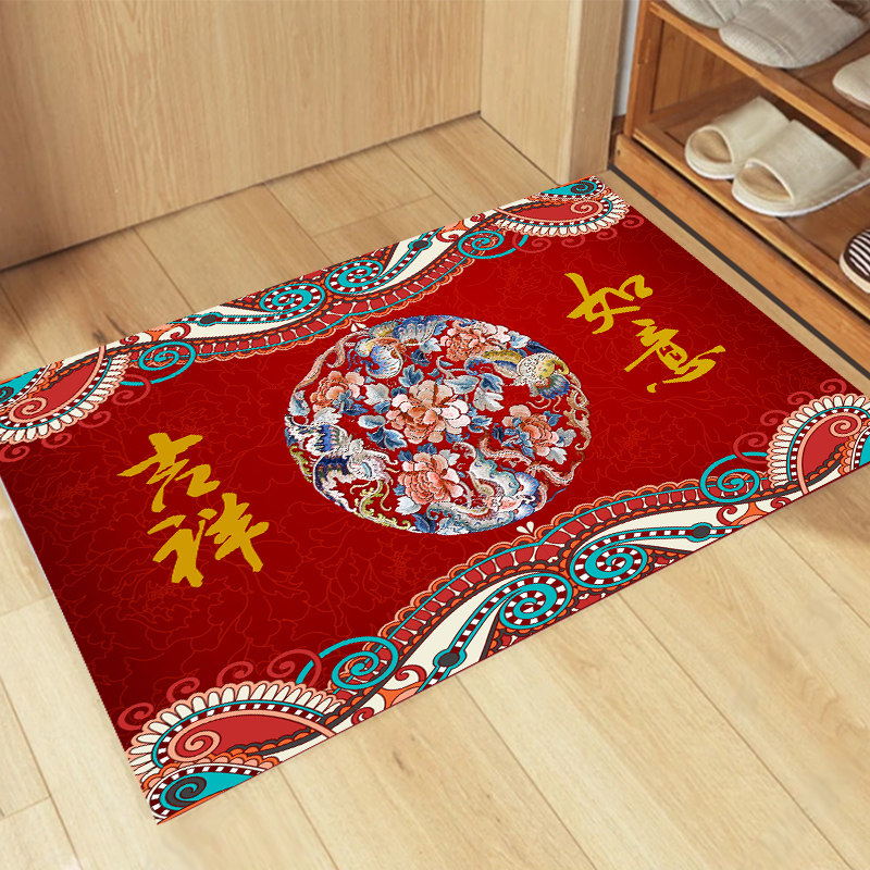 地毯地垫红色进门口家用入户出入平安脚垫结婚喜庆福字牛新年地毯,居家布艺,家用脚垫,淘宝优惠券,粉丝福利购,淘宝优惠卷
