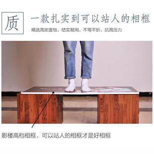 全家福婚纱照相框挂墙高级感宫格儿童照片打印加相框定制来图定做