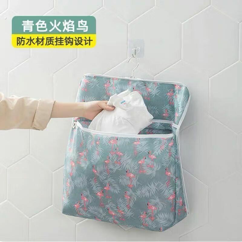 鹅笙记浴室挂衣袋卫生间洗澡防水袋衣服袋放干净衣服神器悬挂式收