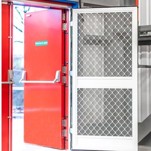 百佳 消防门锁防火门锁 下压式消防门推杆锁消防门逃生锁通道锁