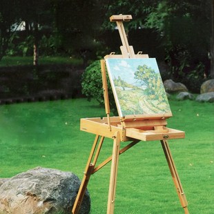 丰丰HX3S松木上色榉木折叠带腿油画箱女式意大利画箱铝合金双丰画