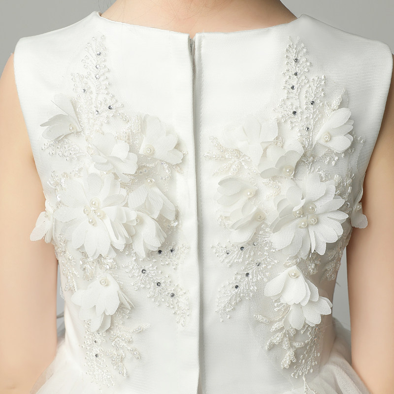 儿童礼服高端公主裙女童蓬蓬纱小花童婚纱钢琴演出服走秀春夏白色,童装/婴儿装/亲子装,儿童礼服,淘宝优惠券,粉丝福利购,淘宝优惠卷