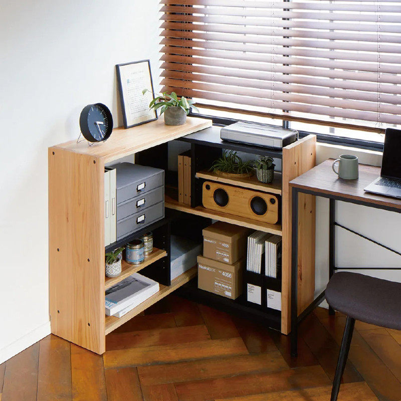 实木可伸缩书架书柜矮柜储物柜收纳柜置物架转角靠墙简约包安装,住宅家具,书架,淘宝优惠券,粉丝福利购,淘宝优惠卷