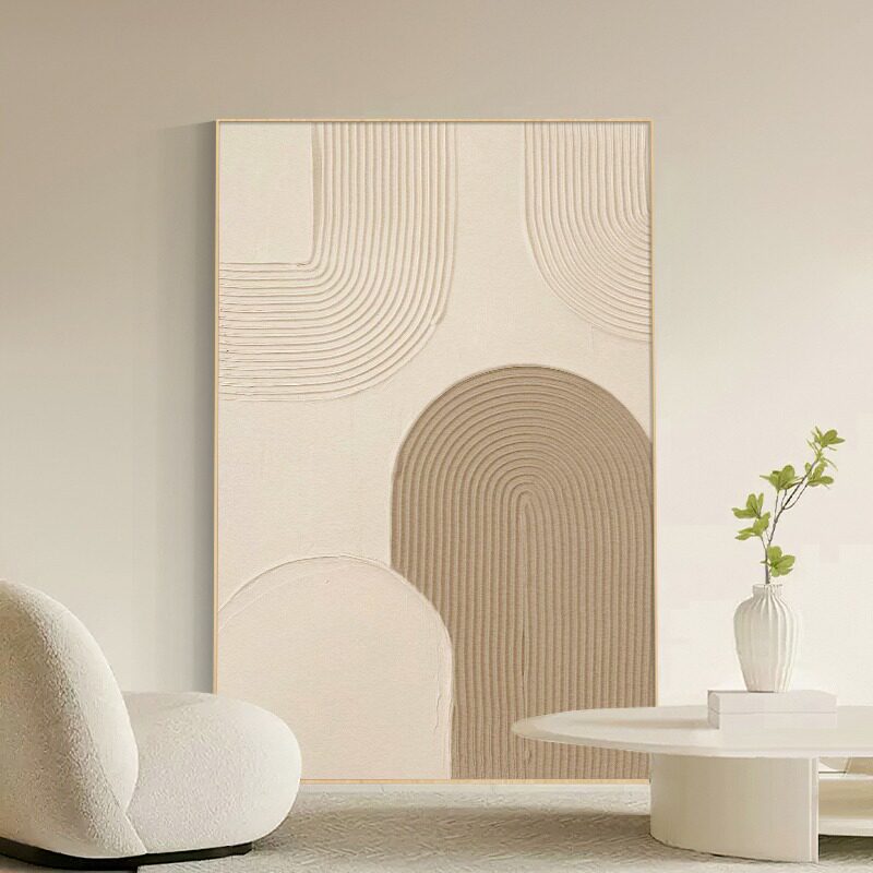 侘寂奶油风玄关装饰画肌理抽象客厅落地画沙发背景墙挂画过道壁画,家居饰品,现代装饰画,淘宝优惠券,粉丝福利购,淘宝优惠卷