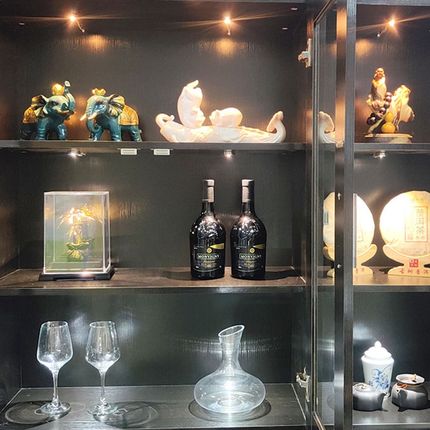 LED12V免钻孔1W明装展柜酒柜模型模型珠宝吸顶超小超薄微型钮扣灯