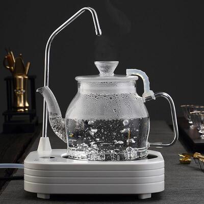 孟瀚全玻璃煮水壶自动上水烧水壶办公室过滤泡茶电陶炉煮茶器套装