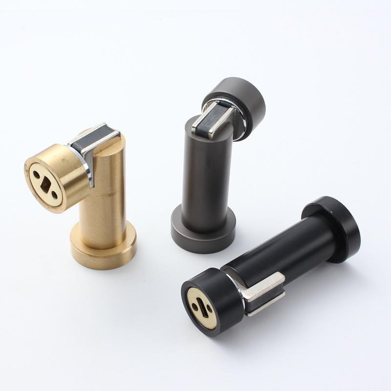 全铜金色家用门吸两用墙吸地吸化妆室吸门器纯铜大吸力防撞黑色强