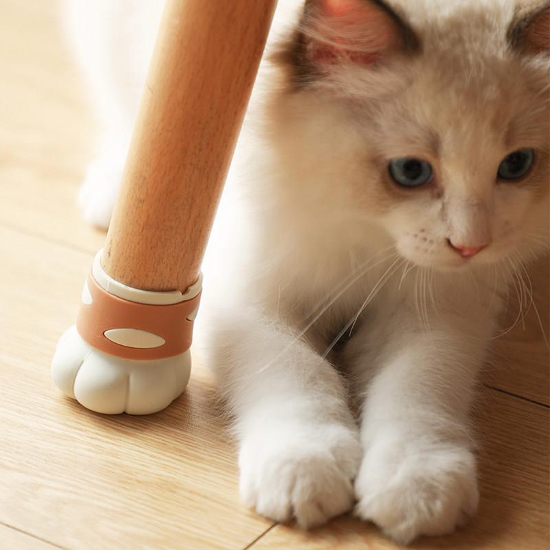 可爱猫爪椅子脚垫静音防滑桌椅腿垫矽胶耐磨脚套凳子腿保护套