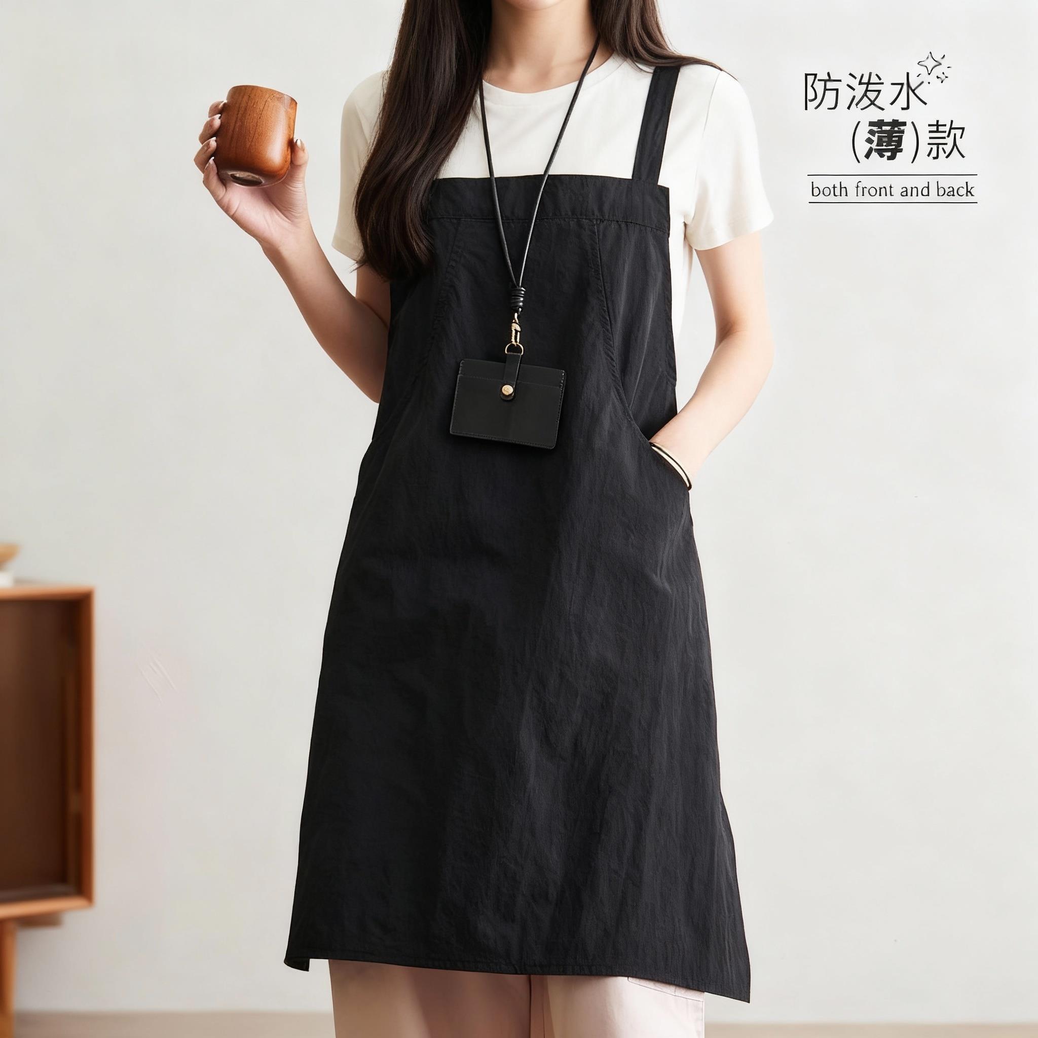 新款宠物蛋糕美甲饭店画画中餐厅防泼水厨房围裙工作服定制印字