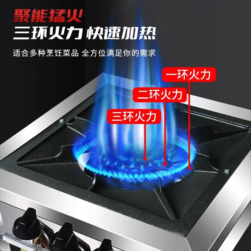 韩式节能商用低汤灶猛火灶燃气不锈钢卤肉灶矮脚炉吊汤矮仔炉地灶