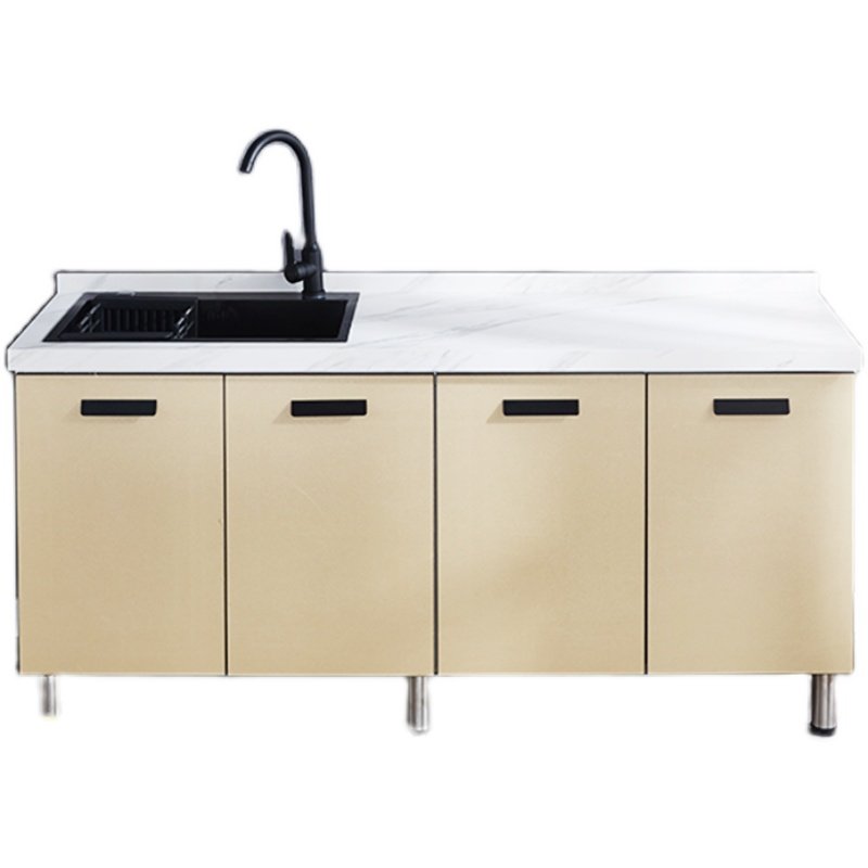 厨房橱柜家用岩板橱柜304不锈钢水槽柜灶台柜橱柜一体简易橱柜,住宅家具,餐边柜,淘宝优惠券,粉丝福利购,淘宝优惠卷