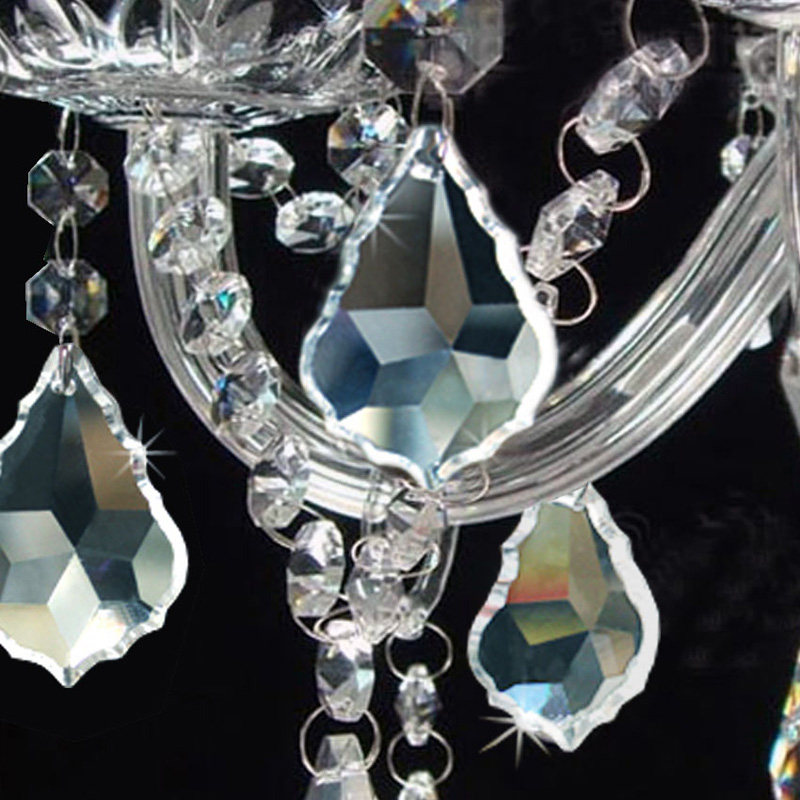 奥灯欧式透明水晶吊灯具客厅卧室书房间吊灯白色布艺灯罩吊灯1122,家装灯饰光源,卧室/书房吊灯,淘宝优惠券,粉丝福利购,淘宝优惠卷