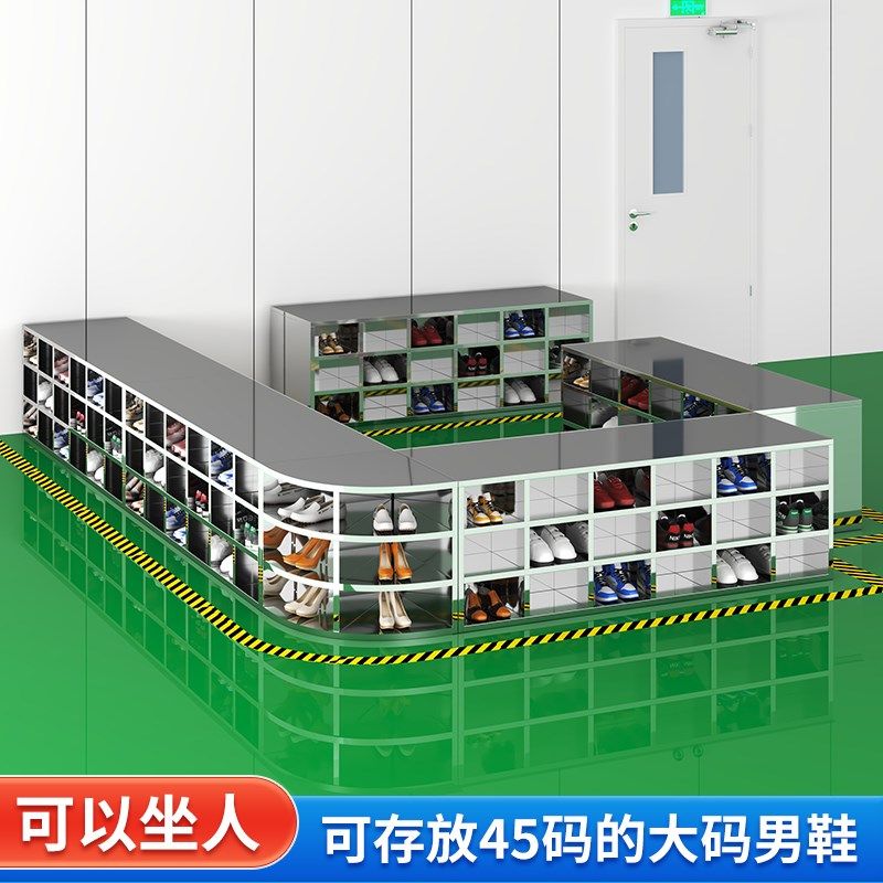 304不锈钢鞋柜无尘车间员工换鞋凳实验室单双面带门换鞋柜可定制,商业/办公家具,更衣柜,淘宝优惠券,粉丝福利购,淘宝优惠卷