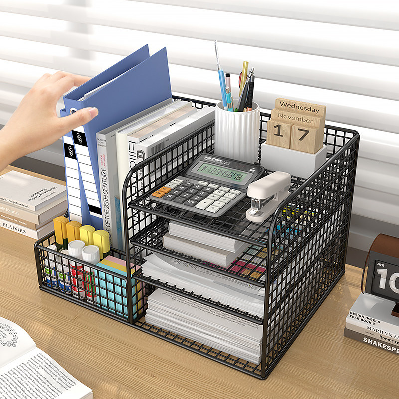 桌面文件架办公桌文件夹收纳架文件框办公用品置物架办公室书架多,文具电教/文化用品/商务用品,书立,淘宝优惠券,粉丝福利购,淘宝优惠卷