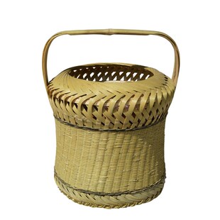 手提竹编烘笼火篮取暖灰火笼江西老式火笼陶瓷内胆家用结婚烤火罩