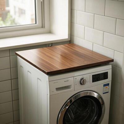 全自动洗衣机上方隔板顶板洗衣房专用盖板防水桌面板吧台板置物板