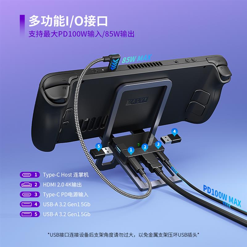 ROG掌机Ally X拓展器超薄折叠投屏扩展坞iPad便携铝支架扩展支架