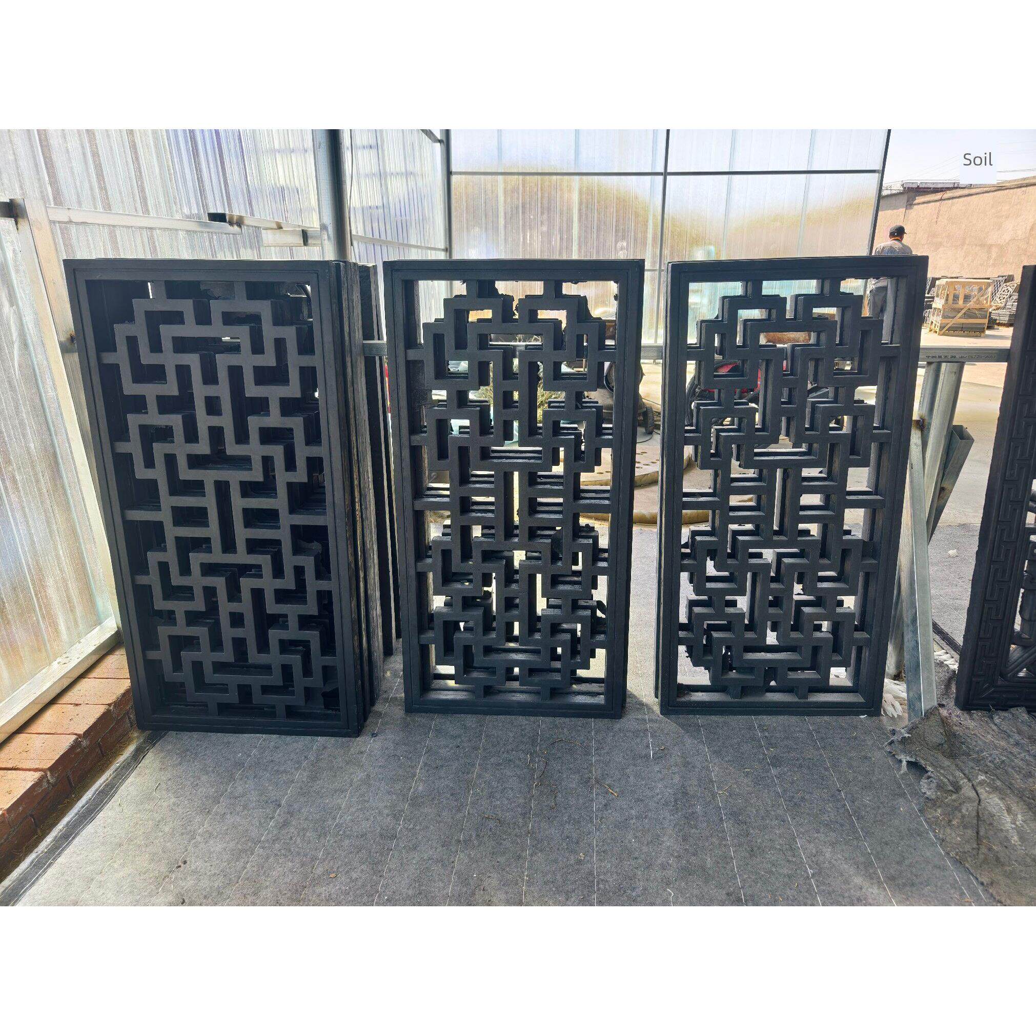 水泥格栅窗矩形水泥格栅窗古建筑栅栏空心砖雕