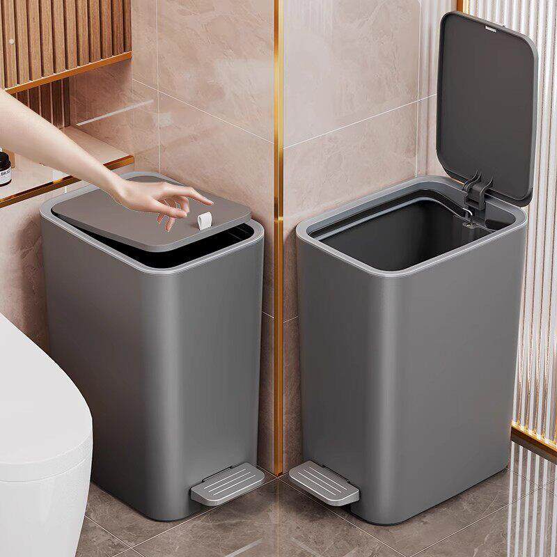 垃圾桶家用垃圾桶卫生间专用窄缝带盖2025新款大号客厅厨房脚踩式