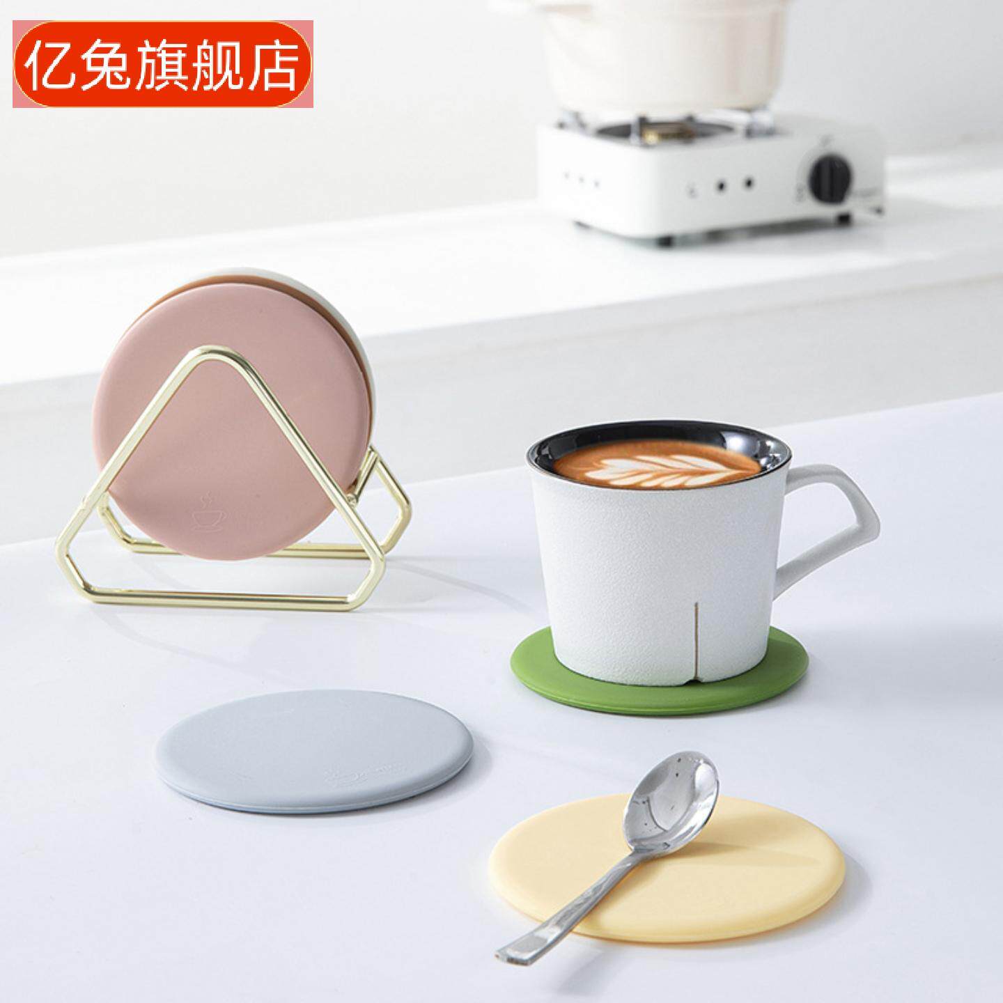 硅胶隔热杯垫圆形创意餐垫