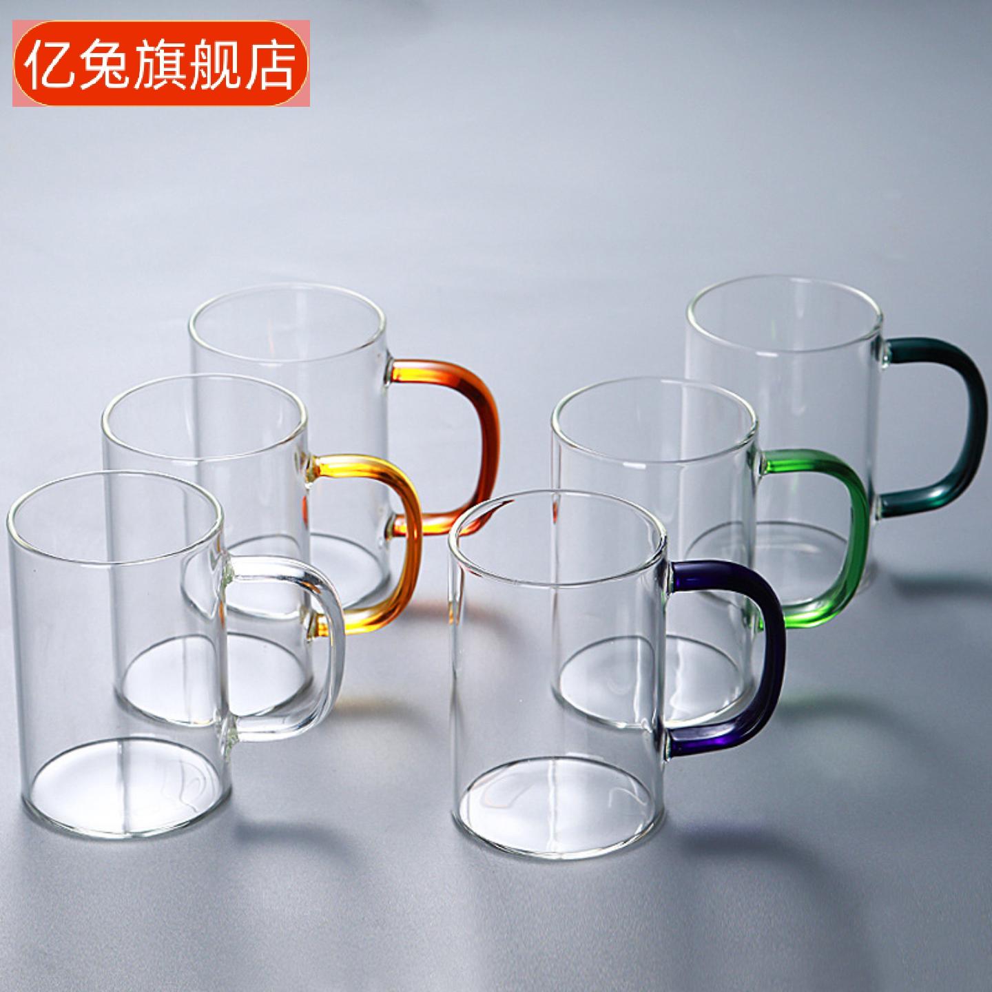 高硼硅耐热玻璃早餐杯大容量透明