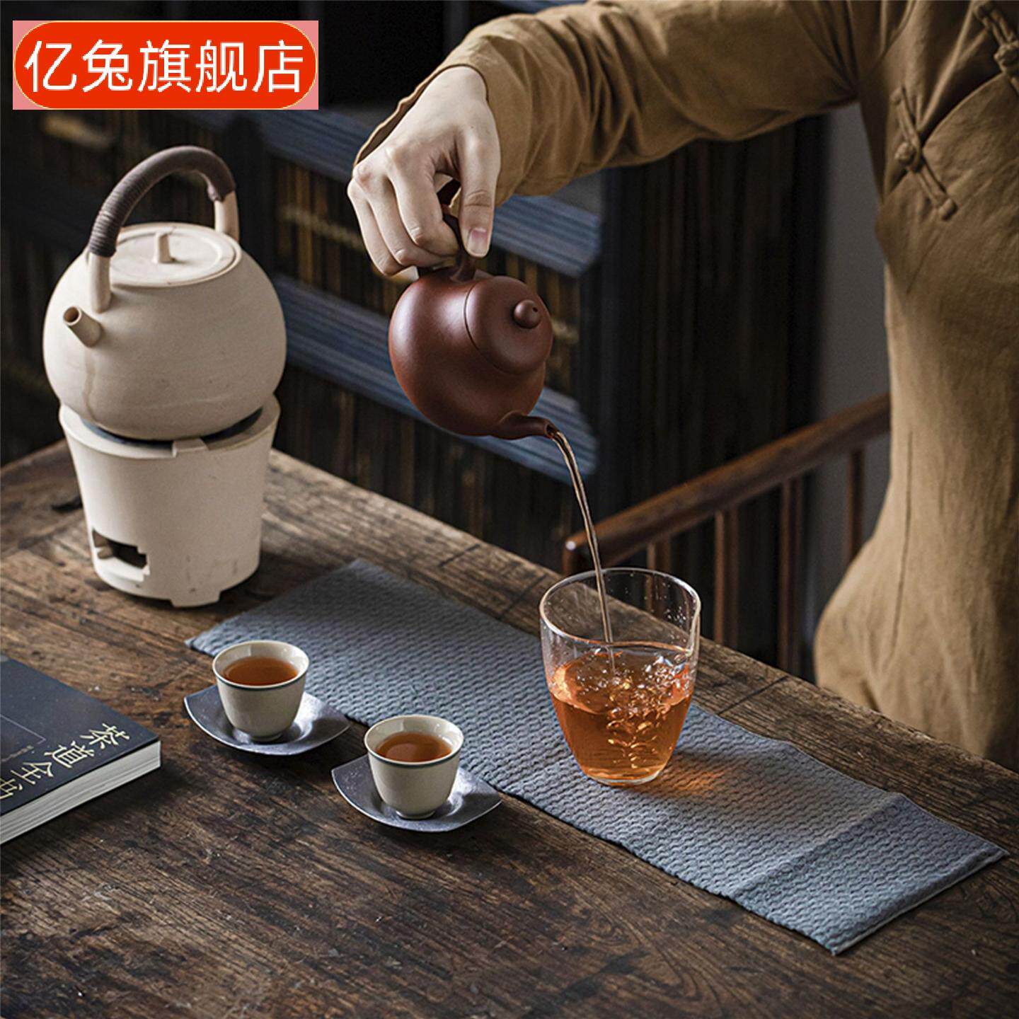 新中式禅意茶巾养壶巾功夫茶台