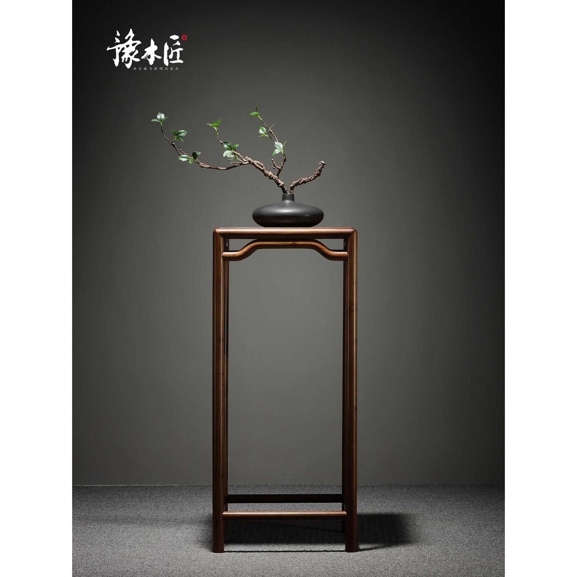 中式实木小花架花几客厅阳台置物架花盆架盆景架木质装饰架落地式
