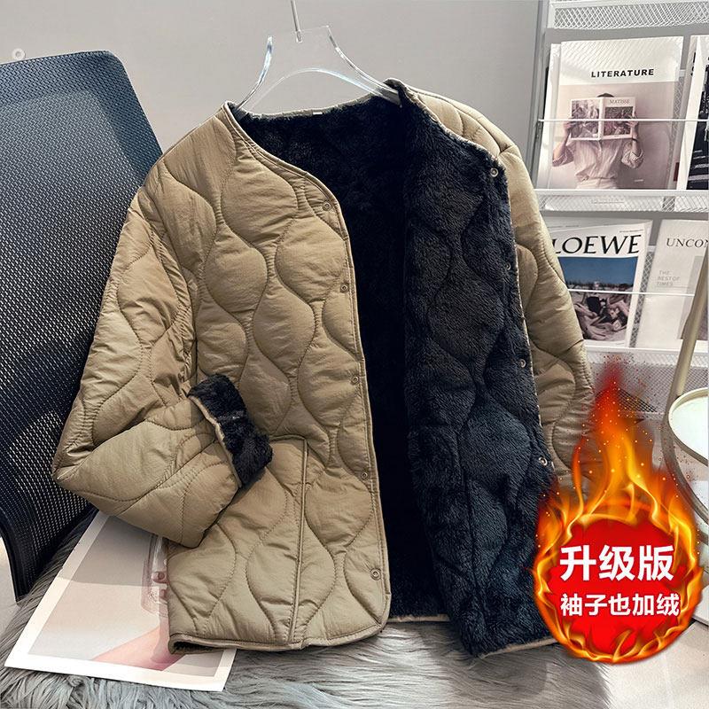 中学生校服神器内胆棉衣男加绒加厚保暖修身中大童羽绒棉服短外套