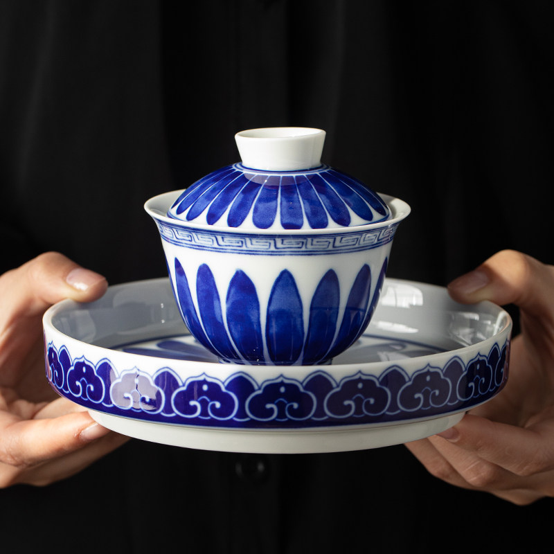 宝相菊聚香二才盖碗茶杯套装单个盖碗高端泡茶碗茶器单盖茶盏茶具,餐饮具,盖碗,淘宝优惠券,粉丝福利购,淘宝优惠卷