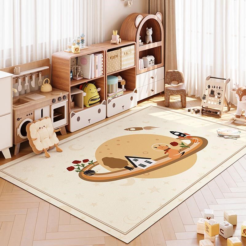 卡通儿童房客厅地毯游戏阅读区垫子幼儿园PVC防水可擦洗爬爬垫子,居家布艺,地毯,淘宝优惠券,粉丝福利购,淘宝优惠卷