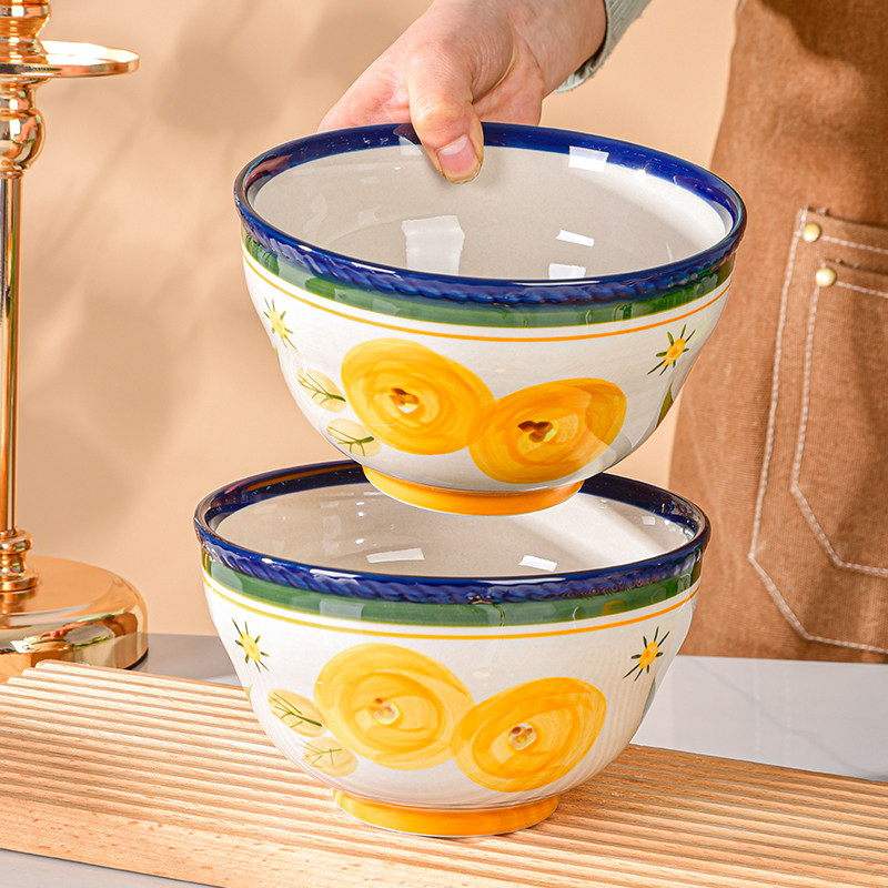 家用高颜值设计陶瓷米饭碗沙拉碗吃饭碗酸奶碗易收纳餐具耐高温碗,餐饮具,碗,淘宝优惠券,粉丝福利购,淘宝优惠卷