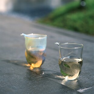 不亦室玻心璃语纯手工最卷公道耐热玻璃匀杯茶海玻璃公道杯
