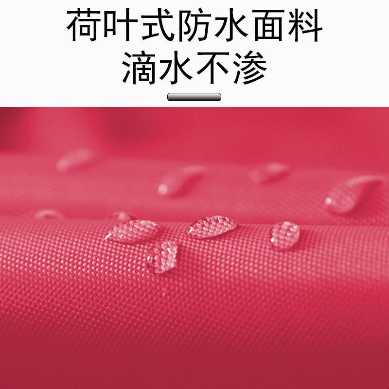 老年代步车电动三轮车雨衣三人三头母子加大加厚亲子款特大号雨披