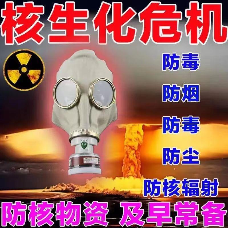 军工级防毒面具防核辐射全面罩防毒气防烟尘抗核辐射面具防核物资