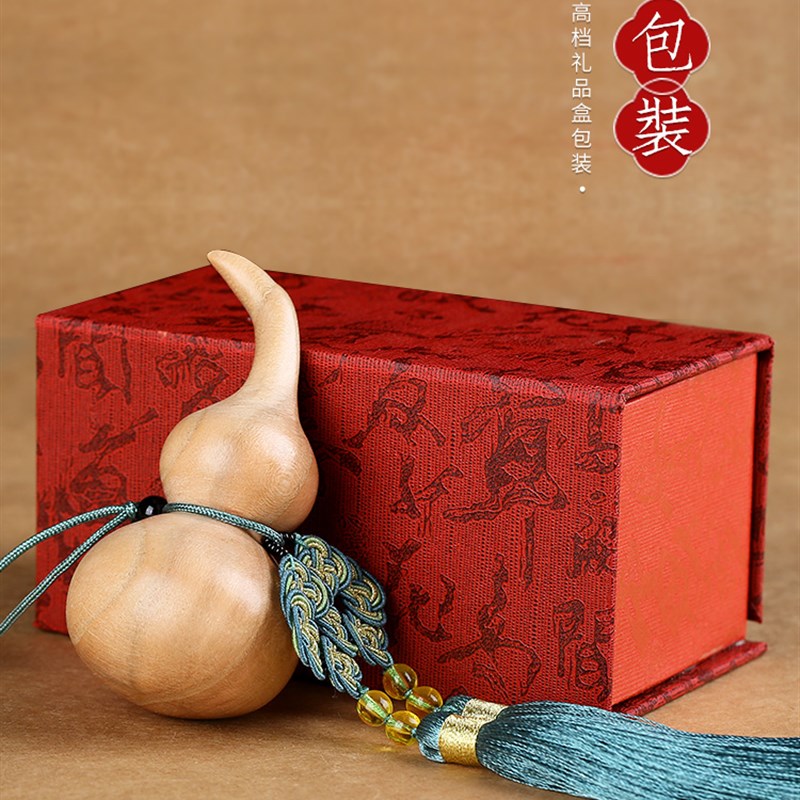 葫芦挂件桃木葫芦老桃木原木手捻把玩手把件手工实心福禄葫芦