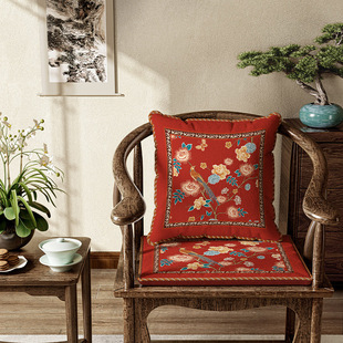 红木沙发坐垫实木家具中式太师圈椅中式椅子木椅茶桌椅垫坐垫定制