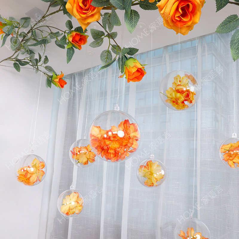 橙色玫瑰装饰花藤吊球仿真花商场天花布置珠宝店橱窗岛台吊顶挂饰,鲜花速递/花卉仿真/绿植园艺,仿真花,淘宝优惠券,粉丝福利购,淘宝优惠卷