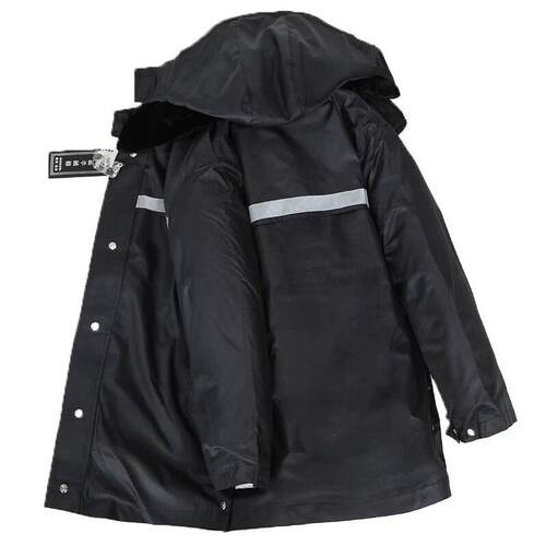 加厚保安制服棉服反光多功能防寒服大衣男劳保棉袄保安工作服冬装