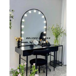 摄影工作室特别化妆台与光泡泡化妆镜美容沙龙婚纱店桌面工作室化