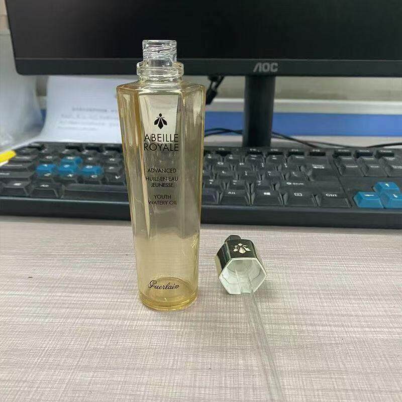 精致娇蓝复原蜜50毫升空瓶子玻璃瓶小蜂蜜精华液家用分装金色空瓶