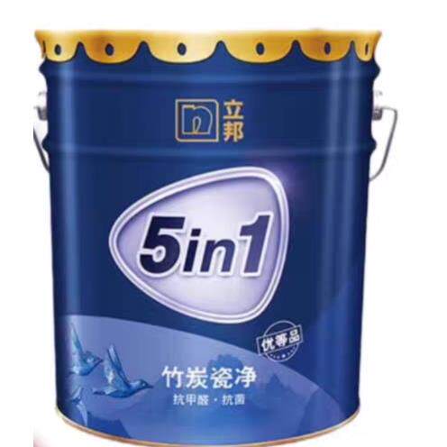 竹炭抗菌抗苯抗甲醛5合1优等品净味乳胶漆室内家用墙面漆防霉防潮