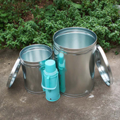 带盖家用50斤装 米桶密封防虫防潮小号密封米缸密封罐铁皮桶陈皮桶